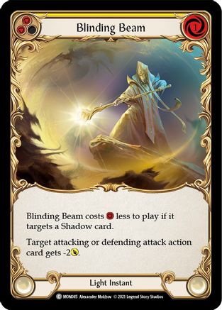 Image of Blinding Beam (Yellow) [MON085-RF] (Monarch)  1st Edition Rainbow Foil