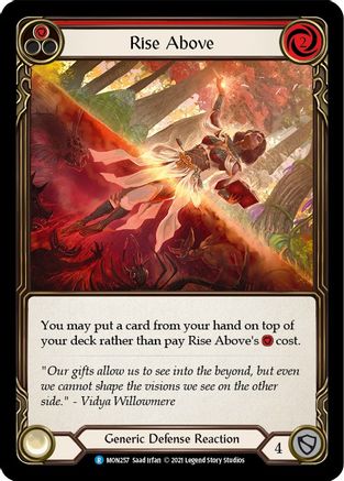 Image of Rise Above (Red) [MON257] (Monarch)  1st Edition Normal