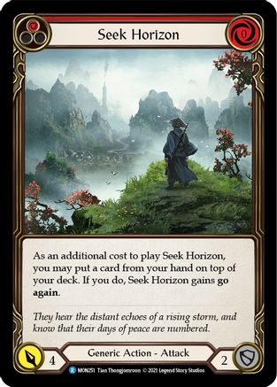 Image of Seek Horizon (Red) [MON251] (Monarch)  1st Edition Normal