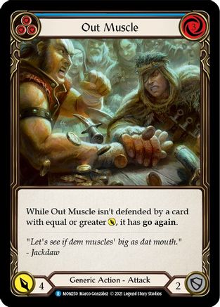 Image of Out Muscle (Blue) [MON250-RF] (Monarch)  1st Edition Rainbow Foil