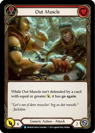 Image of Out Muscle (Red) [MON248-RF] (Monarch)  1st Edition Rainbow Foil