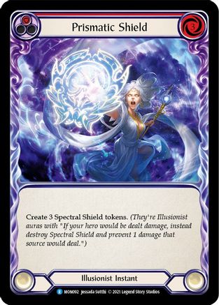 Image of Prismatic Shield (Red) [MON092] (Monarch)  1st Edition Normal