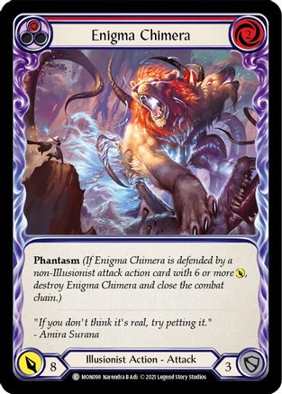 Image of Enigma Chimera (Red) [MON098-RF] (Monarch)  1st Edition Rainbow Foil