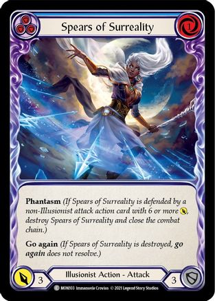 Image of Spears of Surreality (Blue) [U-MON103-RF] (Monarch Unlimited)  Unlimited Rainbow Foil
