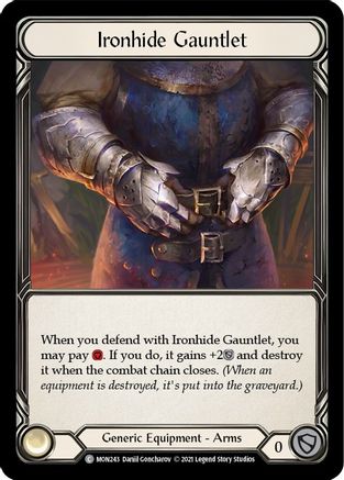 Image of Ironhide Gauntlet [MON243] (Monarch)  1st Edition Normal