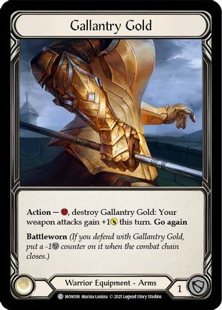 Image of Gallantry Gold [U-MON108-RF] (Monarch Unlimited)  Unlimited Rainbow Foil