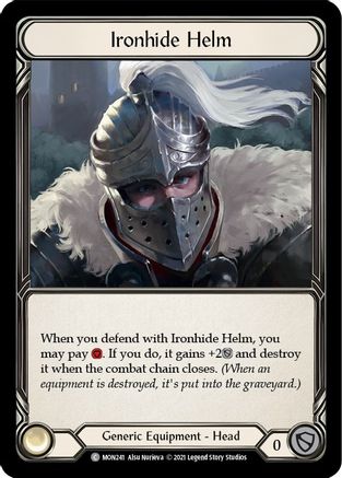 Image of Ironhide Helm [U-MON241-RF] (Monarch Unlimited)  Unlimited Rainbow Foil