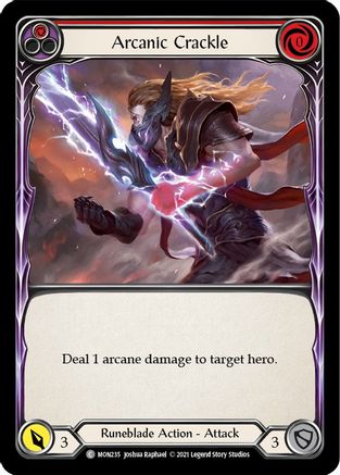 Image of Arcanic Crackle (Red) [U-MON235] (Monarch Unlimited)  Unlimited Normal