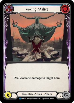 Image of Vexing Malice (Blue) [U-MON234] (Monarch Unlimited)  Unlimited Normal