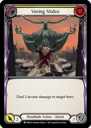 Image of Vexing Malice (Yellow) [U-MON233] (Monarch Unlimited)  Unlimited Normal
