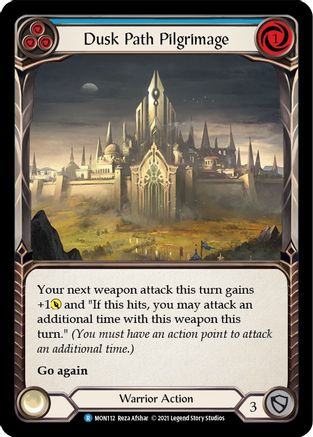 Image of Dusk Path Pilgrimage (Blue) [MON112-RF] (Monarch)  1st Edition Rainbow Foil