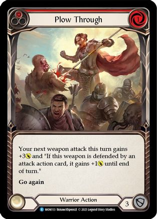 Image of Plow Through (Red) [U-MON113-RF] (Monarch Unlimited)  Unlimited Rainbow Foil