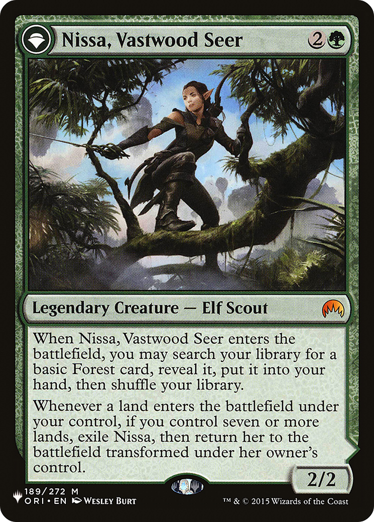Image of Nissa, Vastwood Seer // Nissa, Sage Animist [Secret Lair: From Cute to Brute]