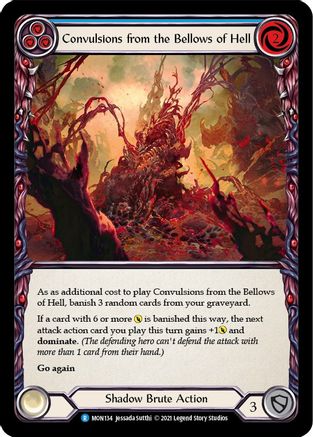 Image of Convulsions from the Bellows of Hell (Blue) [MON134-RF] (Monarch)  1st Edition Rainbow Foil