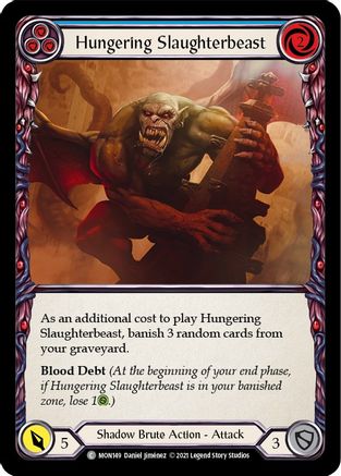 Image of Hungering Slaughterbeast (Blue) [U-MON149] (Monarch Unlimited)  Unlimited Normal