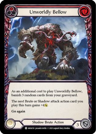 Image of Unworldly Bellow (Red) [MON150] (Monarch)  1st Edition Normal
