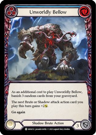 Image of Unworldly Bellow (Blue) [MON152] (Monarch)  1st Edition Normal
