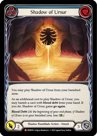 Image of Shadow of Ursur [MON156-RF] (Monarch)  1st Edition Rainbow Foil