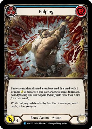 Image of Pulping (Blue) [U-MON225-RF] (Monarch Unlimited)  Unlimited Rainbow Foil
