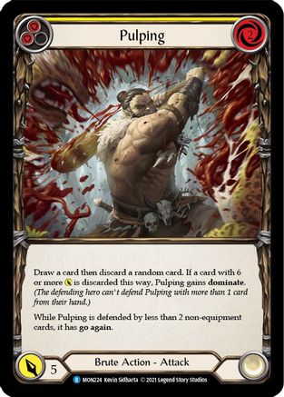 Image of Pulping (Yellow) [MON224-RF] (Monarch)  1st Edition Rainbow Foil
