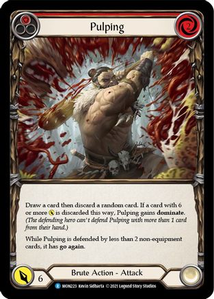 Image of Pulping (Red) [U-MON223-RF] (Monarch Unlimited)  Unlimited Rainbow Foil