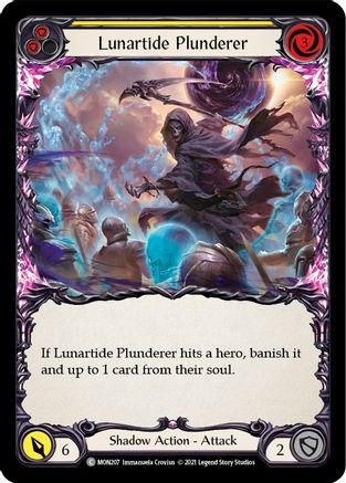 Image of Lunartide Plunderer (Yellow) [MON207] (Monarch)  1st Edition Normal
