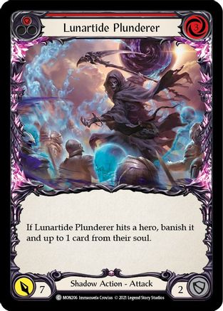 Image of Lunartide Plunderer (Red) [MON206] (Monarch)  1st Edition Normal