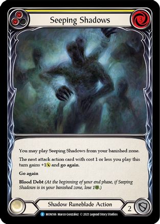 Image of Seeping Shadows (Yellow) [U-MON166] (Monarch Unlimited)  Unlimited Normal