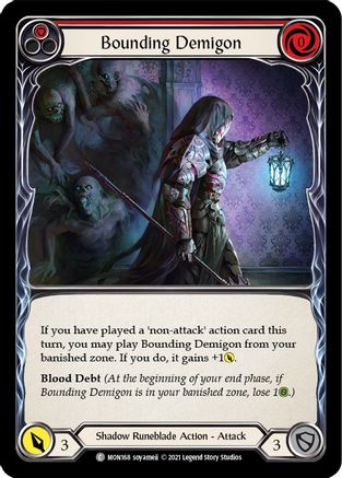 Image of Bounding Demigon (Red) [MON168] (Monarch)  1st Edition Normal