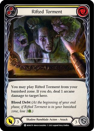 Image of Rifted Torment (Yellow) [U-MON178] (Monarch Unlimited)  Unlimited Normal