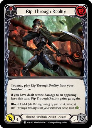 Image of Rip Through Reality (Red) [MON180] (Monarch)  1st Edition Normal