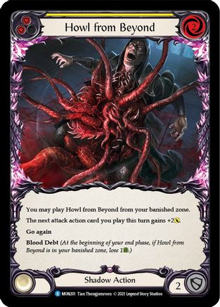 Image of Howl from Beyond (Yellow) [U-MON201-RF] (Monarch Unlimited)  Unlimited Rainbow Foil