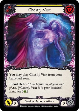 Image of Ghostly Visit (Yellow) [MON204-RF] (Monarch)  1st Edition Rainbow Foil
