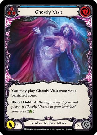 Image of Ghostly Visit (Blue) [U-MON205-RF] (Monarch Unlimited)  Unlimited Rainbow Foil