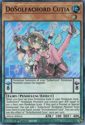 Image of DoSolfachord Cutia (Super Rare) [ANGU-EN014] Super Rare