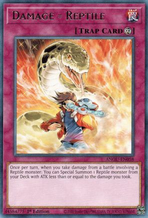 Image of Damage = Reptile (Rare) [ANGU-EN058] Rare