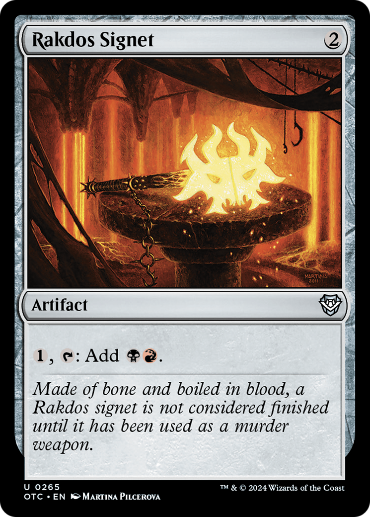 Image of Rakdos Signet [Outlaws of Thunder Junction Commander]