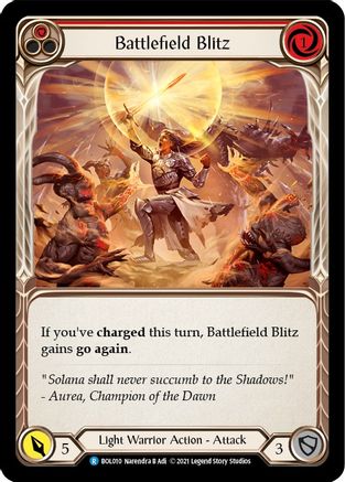 Image of Battlefield Blitz (Red) [BOL010] (Monarch Boltyn Blitz Deck)