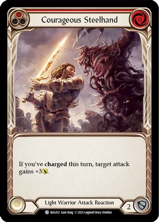 Image of Courageous Steelhand (Red) [BOL012] (Monarch Boltyn Blitz Deck)