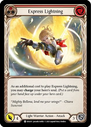 Image of Express Lightning (Red) [BOL015] (Monarch Boltyn Blitz Deck)