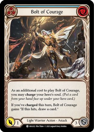 Image of Bolt of Courage (Blue) [BOL022] (Monarch Boltyn Blitz Deck)