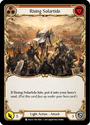 Image of Rising Solartide (Red) [BOL025] (Monarch Boltyn Blitz Deck)