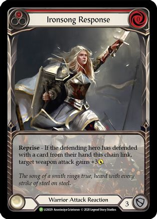 Image of Ironsong Response (Red) [LGS029] (Promo)  Rainbow Foil