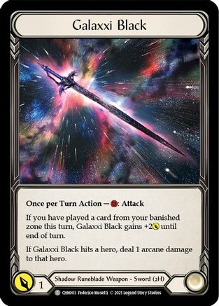 Image of Galaxxi Black [CHN003] (Monarch Chane Blitz Deck)