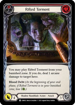 Image of Rifted Torment (Red) [CHN012] (Monarch Chane Blitz Deck)