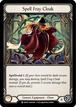 Image of Spell Fray Cloak [LEV005] (Monarch Levia Blitz Deck)