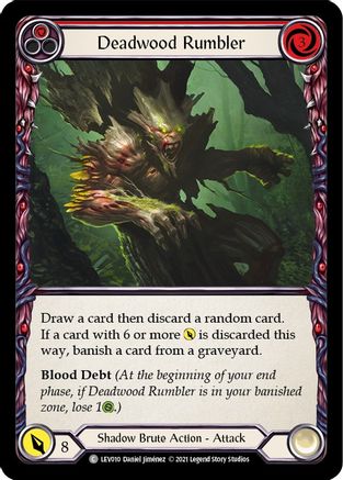 Image of Deadwood Rumbler (Red) [LEV010] (Monarch Levia Blitz Deck)