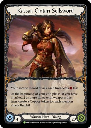 Image of Kassai, Cintari Sellsword [HER029] (Promo)  Cold Foil