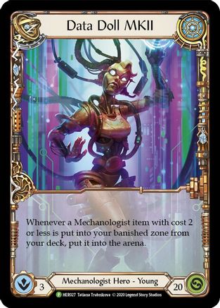 Image of Data Doll MKII [HER027] (Promo)  Cold Foil