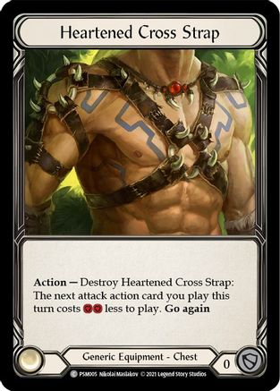 Image of Heartened Cross Strap [PSM005] (Monarch Prism Blitz Deck)